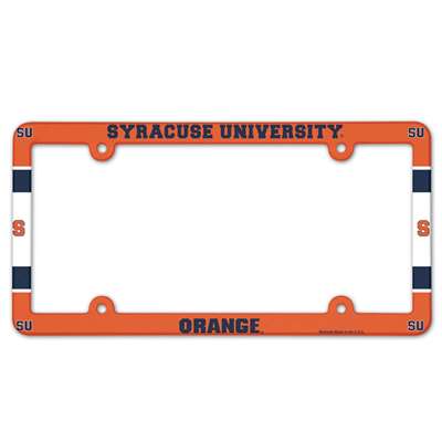 Syracuse Orange Plastic License Plate Frame
