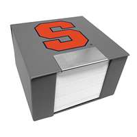 Syracuse Orange Leather Memo Cube Holder