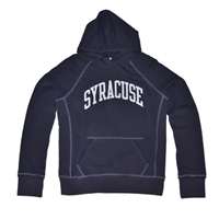 Syracuse Hooded Sweatshirt - Ladies Hoody By League - Navy