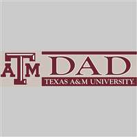 Texas A&M Aggies Die Cut Decal Strip - Dad