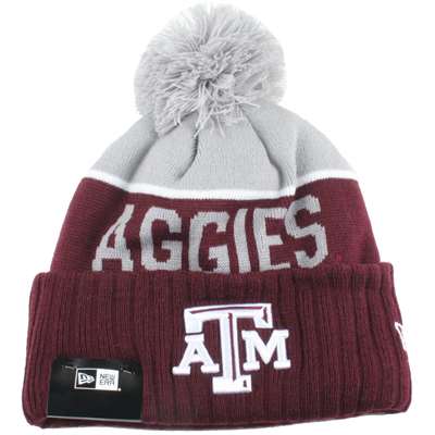 Texas A&M Aggies New Era Sport Knit Pom Beanie