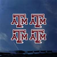Texas A&M Aggies Transfer Decals - Set of 4