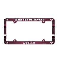 Texas A&M Aggies Plastic License Plate Frame