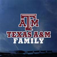 Texas A&M Aggies Transfer Decal - Family