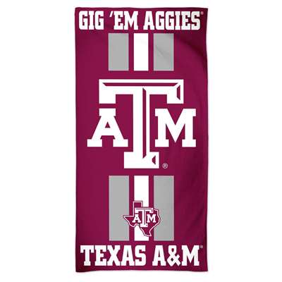 Texas A&M Aggies Cotton Fiber Beach Towel