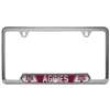 Texas A&M Aggies Stainless Steel License Plate Frame