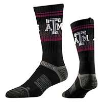 Texas A&M Aggies Strideline Premium Crew Sock - Black