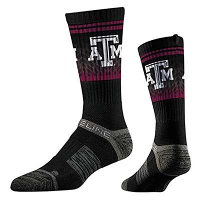 Texas A&M Aggies Strideline Premium Crew Sock - Black