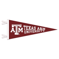Texas A&M Aggies Wool Felt Pennant - 9" x 24"