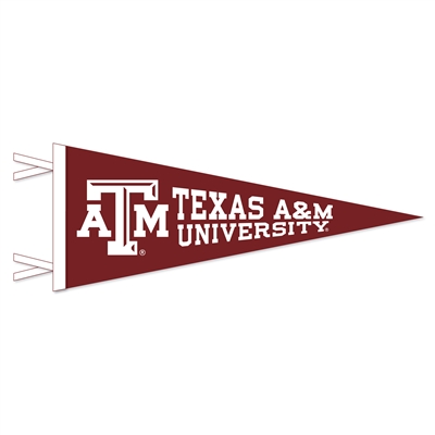 Texas A&M Aggies Wool Felt Pennant - 9" x 24"