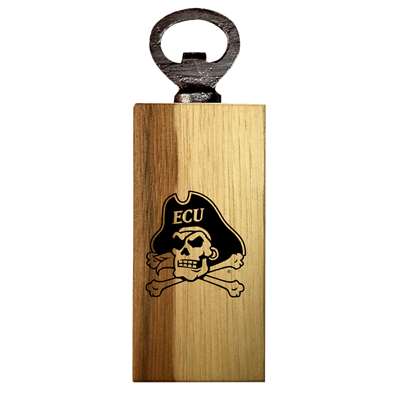 East Carolina Pirates Wooden Bottle Opener