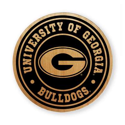 Georgia Bulldogs Alderwood Coasters - Set of 4