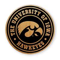 Iowa Hawkeyes Alderwood Coasters - Set of 4
