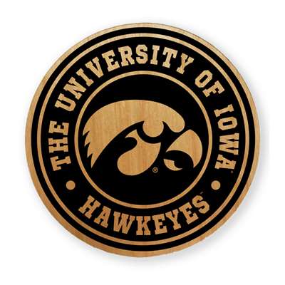 Iowa Hawkeyes Alderwood Coasters - Set of 4