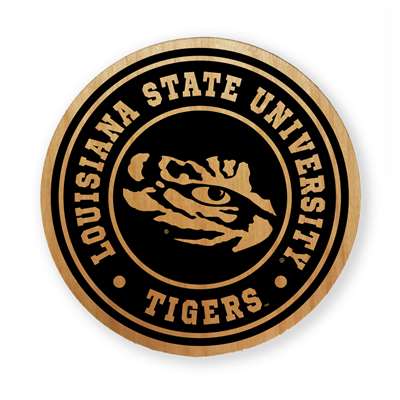 LSU Tigers Alderwood Coasters - Set of 4