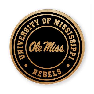Mississippi Ole Miss Rebels Alderwood Coasters - Set of 4
