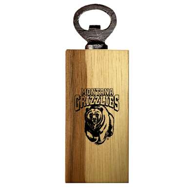 Montana Grizzlies Wooden Bottle Opener