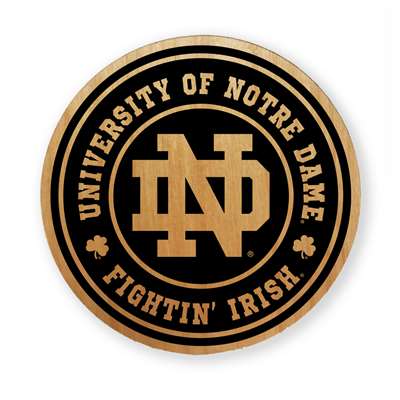 Notre Dame Fighting Irish Alderwood Coasters - Set of 4 - ND Logo