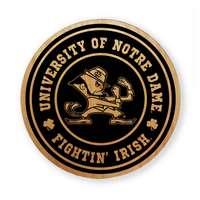 Notre Dame Fighting Irish Alderwood Coasters - Set of 4 - Mascot Logo