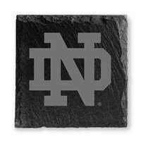 Notre Dame Fighting Irish Slate Coasters - Set of 4 - ND Logo