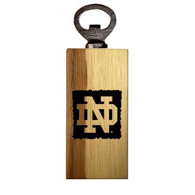 Notre Dame Fighting Irish Wooden Bottle Opener - ND Logo