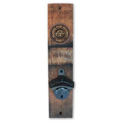 Oklahoma State Cowboys Barrel Stave Wall Mount Bottle Opener