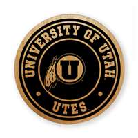 Utah Utes Alderwood Coasters - Set of 4