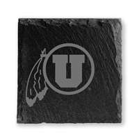 Utah Utes Slate Coasters - Set of 4