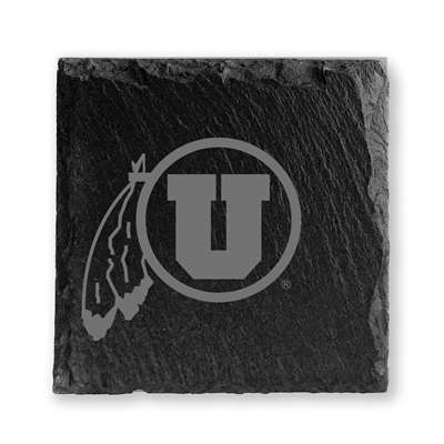 Utah Utes Slate Coasters - Set of 4
