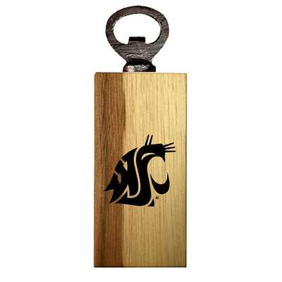 Washington State Cougars Wooden Bottle Opener