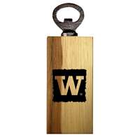 Washington Huskies Wooden Bottle Opener