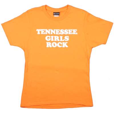 Tennessee T-shirt By Champion - Tennessee Girls Rock - Tennessee Orange