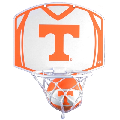 Mini Plastic Basketball Hoop Over Door Wall Mount Tennessee W/ Glow Ball 