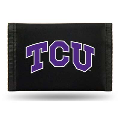 Tcu Horned Frogs Nylon Tri-Fold Wallet