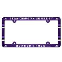 TCU Horned Frogs Plastic License Plate Frame
