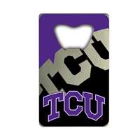 TCU Horned Frogs Steel Credit Card Bottle Opener