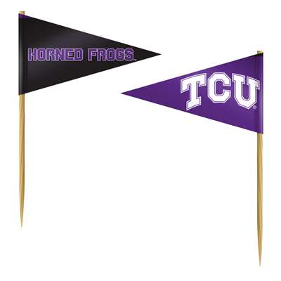 TCU Horned Frogs Toothpick Flag - 36 Pack