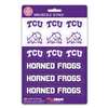 TCU Horned Frogs Mini Decals - 12 Pack
