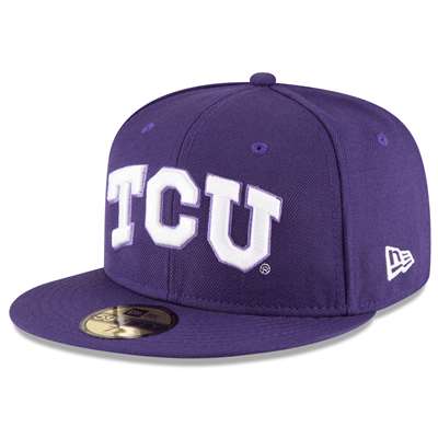 TCU Horned Frogs New Era 5950 Fitted Baseball - Purple