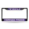 TCU Horned Frogs Inlaid Acrylic Black License Plate Frame