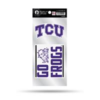 TCU Horned Frogs Double Up Die Cut Decal Set
