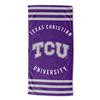 TCU Horned Frogs Stripes Beach Towel