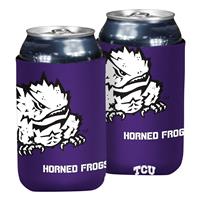 TCU Horned Frogs Oversized Logo Flat Coozie