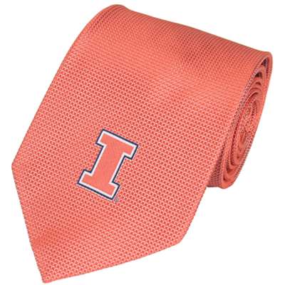 Illinois Fighting Illini Solid Silk Necktie