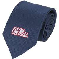 Mississippi Ole Miss Rebels Solid Silk Necktie