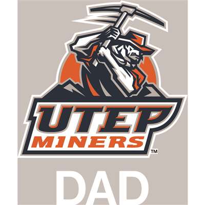 Texas El Paso Miners Transfer Decal - Dad