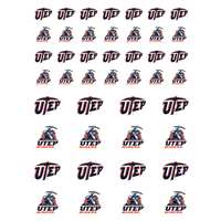 UTEP Miners Small Sticker Sheet - 2 Sheets
