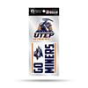 Utep Miners Double Up Die Cut Decal Set