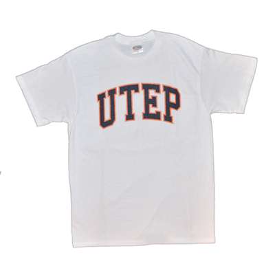 Texas El Paso T-shirt - White With Arch Print