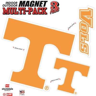 Tennessee Volunteers Auto Magnet Multi-Pack